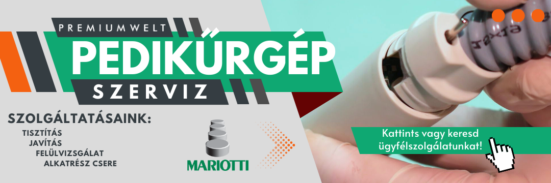 Vortix porelszívós pedikűrgép szerviz banner