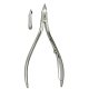 Skin nippers with flat spring, 10 cm/6 mm, Excellent