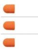 Sanding cap, coarse, 5 mm, Lukas Orange, 10 pcs