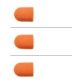 Sanding cap, coarse, 5 mm, Lukas Orange, 10 pcs