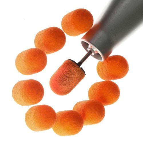 Sanding cap, coarse, 10 mm, Lukas Orange, 10 pcs