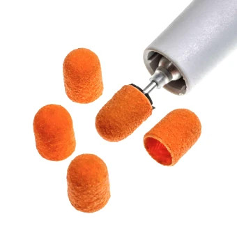 Sanding cap, coarse, 10 mm, Lukas Orange, 10 pcs