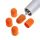 Sanding cap, medium, 10 mm, Lukas Orange, 10 pcs