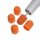 Grinding cap, coarse, 13 mm, Lukas Orange, 10 pcs