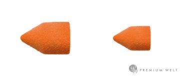 Grinding cone, coarse, 7 mm, Lukas Orange, 10 pcs