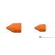 Grinding cone, coarse, 5 mm, Lukas Orange, 10 pcs