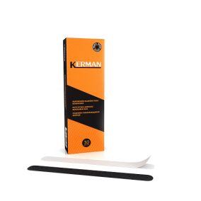   Körömreszelő lap, egyenes,  180 grit/közepes, Kerman, 30 db