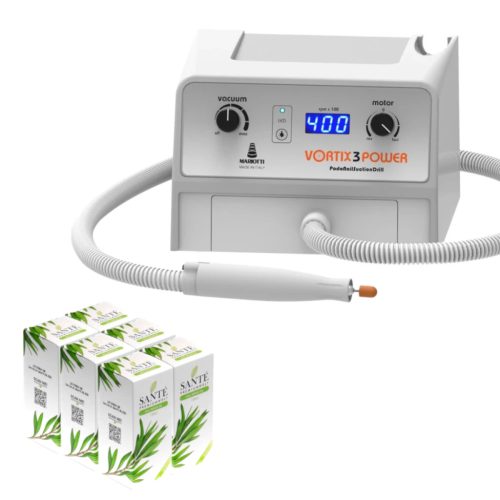50-02-015-6S | Vortix 3 Power Porelszívós pedikűrgép, 1+1 ajándék porgyűjtőzsákkal AJÁNDÉK 6 db Santé 2.0