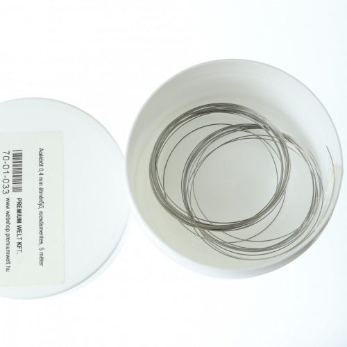 Steel wire 0,4 mm diameter, stainless, 5 m