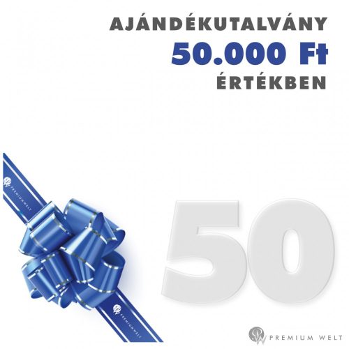 50.000 Ft gift voucher for a purchase in the Premium-Welt webshop